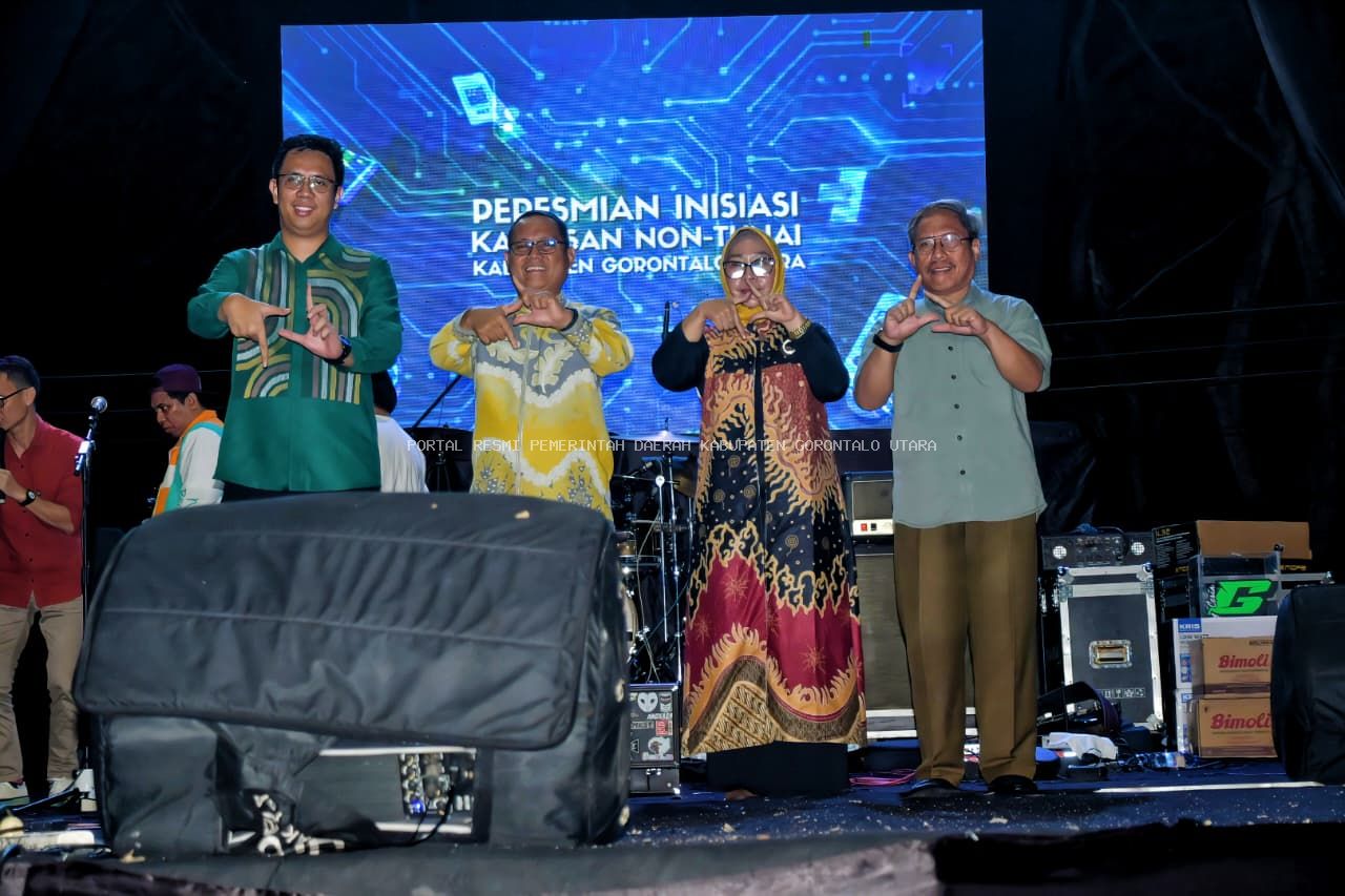 Momentum HUT ke-19 Gorut, Pemkab Gorontalo Utara dan Bank Indonesia Resmi Luncurkan Kawasan Non-Tunai