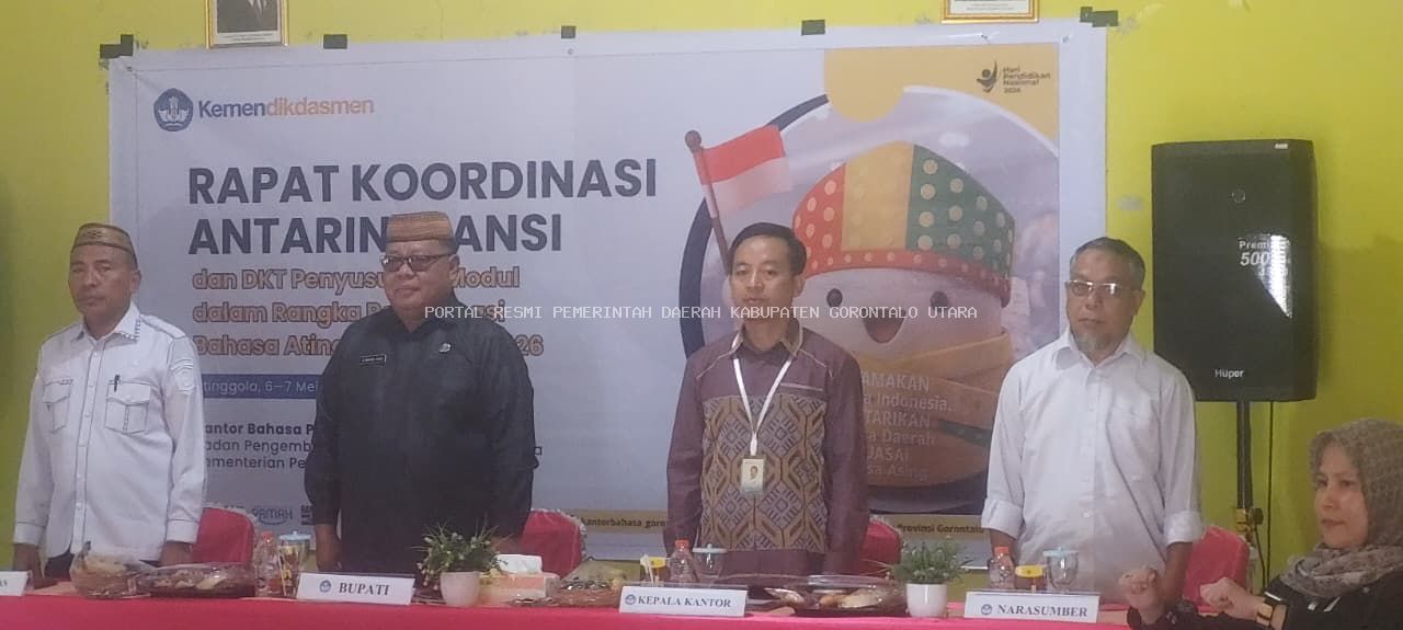 Cegah Kepunahan, Pemkab Gorontalo Utara Gelar Rakor dan DKT Penyusunan Modul Revitalisasi Bahasa Atinggola