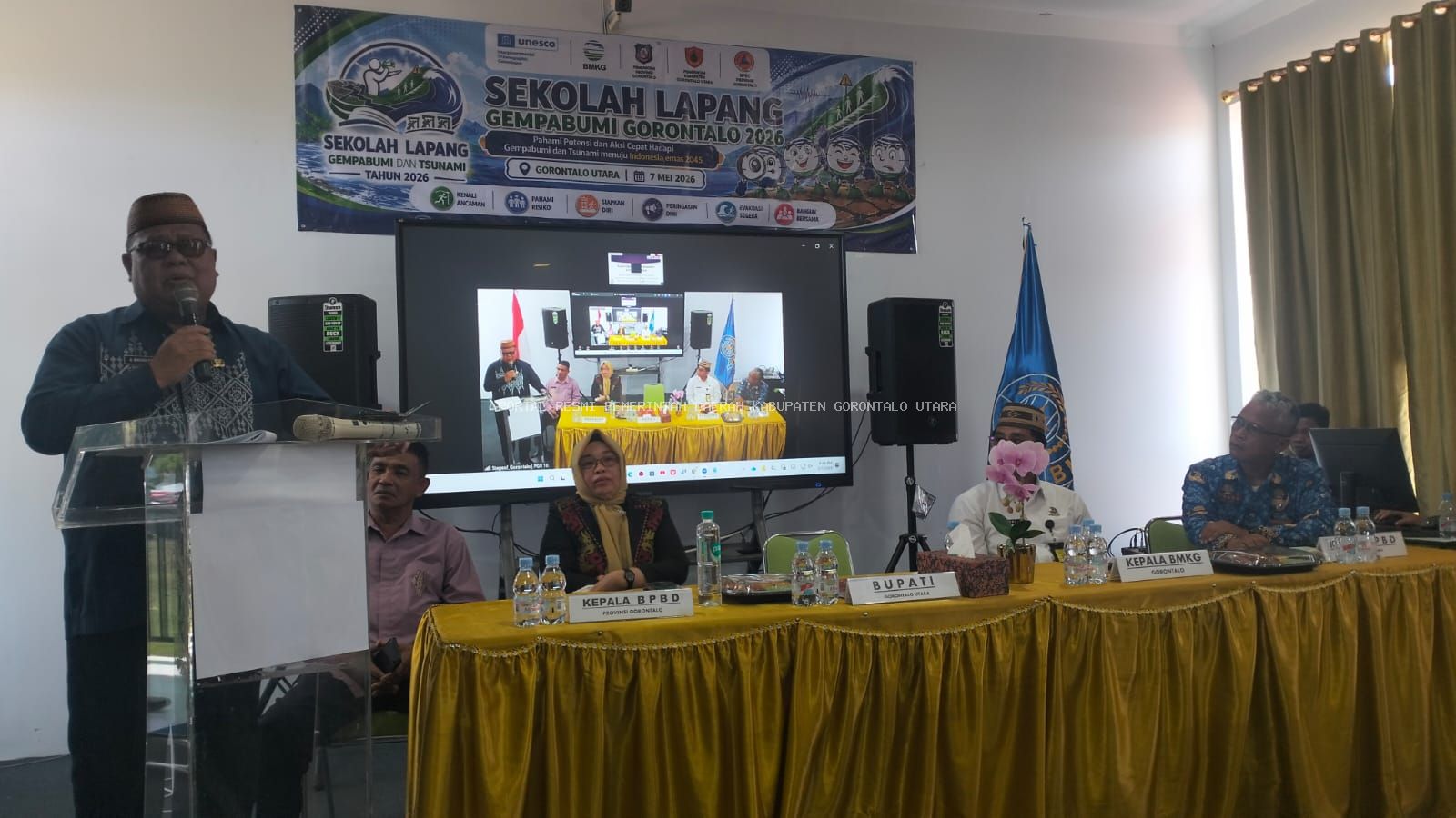 Bangun Budaya Mitigasi, Pemkab Gorontalo Utara dan BMKG Gelar Sekolah Lapang Gempabumi 2026