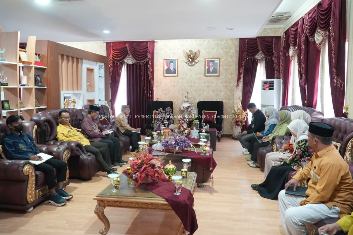 Percepat Ekosistem Halal, Wakil Bupati Gorontalo Utara Terima Audiensi BPJPH Provinsi Gorontalo