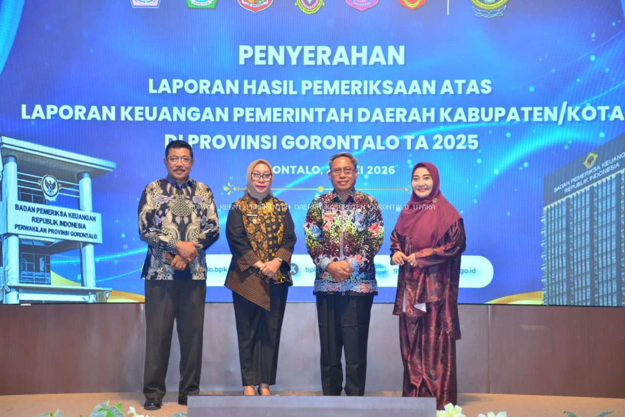 Wujudkan Visi 'Gorontalo Utara Bercahaya', Pemkab Raih Opini WTP ke-10 dari BPK RI